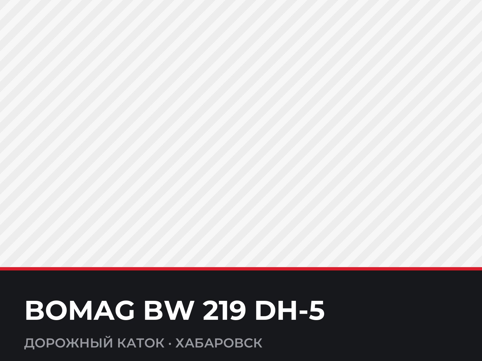 Дорожный каток BOMAG BW 219 DH-5 — фотография